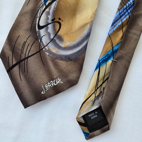 Jerry Garcia Chinese Dragon Watercolor Collection Arttist Proof No. 7 Tie - Picture 4 of 4